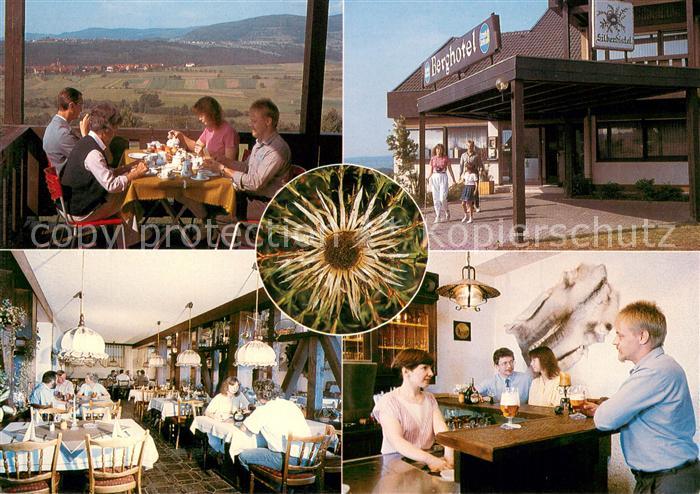 Sandberg Unterfranken Berghotel Silberdistel Restaurant Terrasse