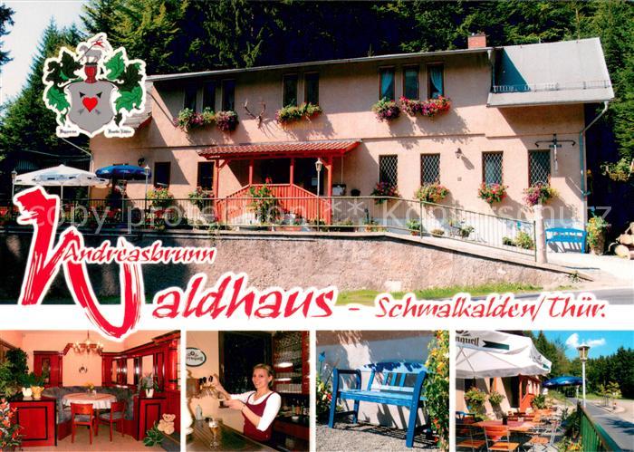 Schmalkalden Thueringen Waldhaus Andreasbrunn Ausflugsgaststaette Terrasse