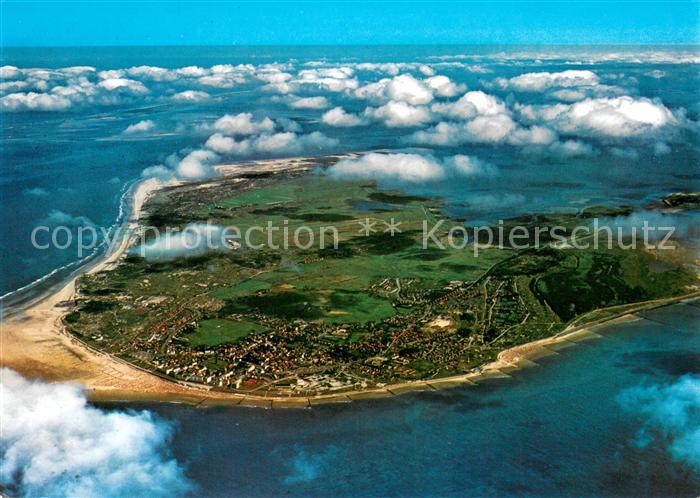 BORKUM Nordseebad Niedersachsen Nordseeinsel Fliegeraufnahme