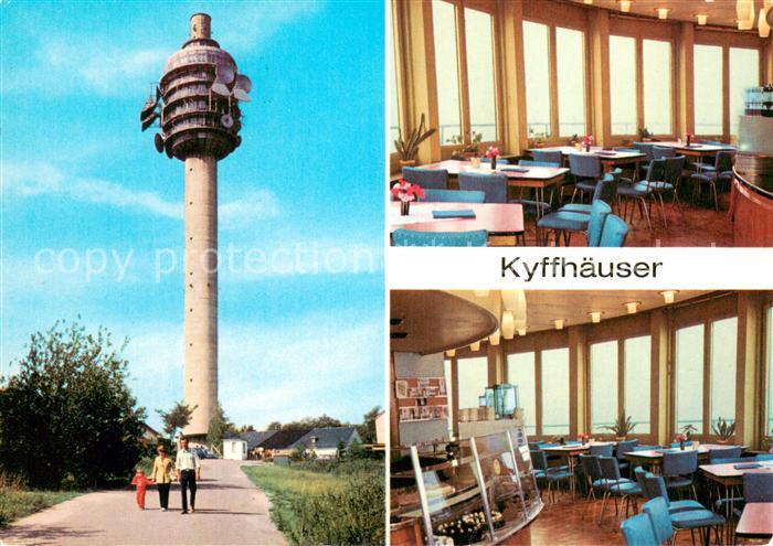 Kyffhaeuser Fernsehturm auf dem Kulpenberg Restaurant