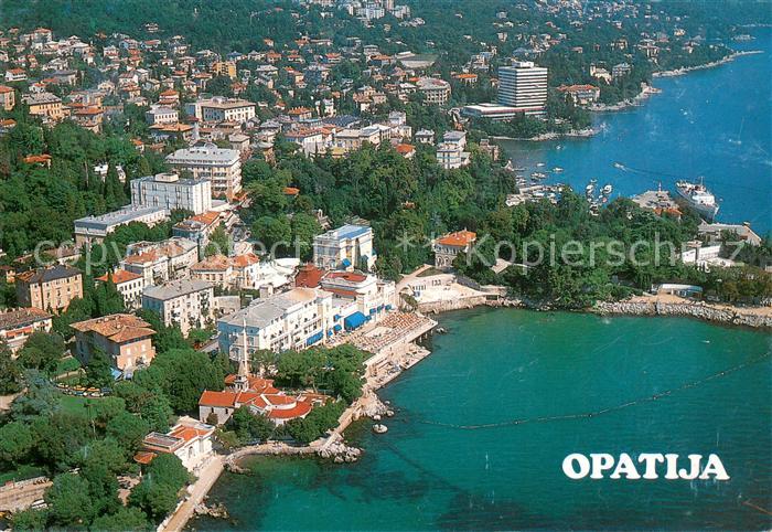 Opatija Abbazia Kuestenstadt Fliegeraufnahme