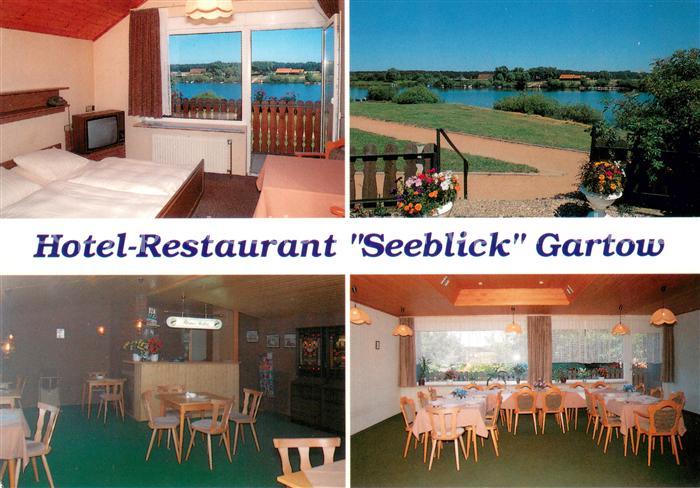 Gartow Elbe Hotel Restaurant Seeblick Fremdenzimmer Uferpromenade
