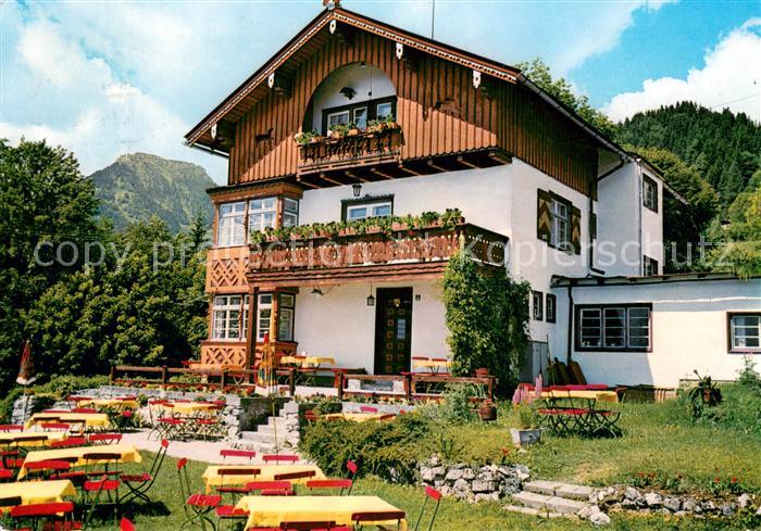 Oberaudorf Inn Restaurant Cafe Pension Hummelei Blick zum Bruennstein Mangfallge