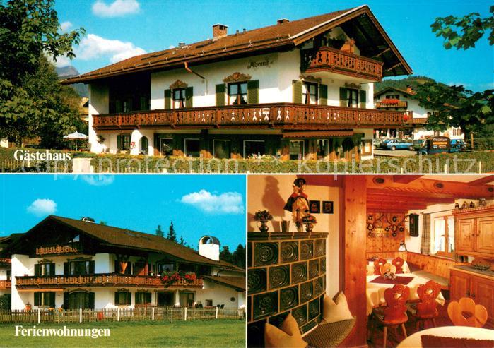 Kruen Gaestehaus Ferienwohnungen Alpenruh Gaststube Huber Karte Nr. 10.150