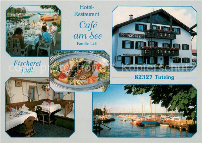 Tutzing Hotel Restaurant Cafe am See Terrasse Seglerhafen Starnberger See