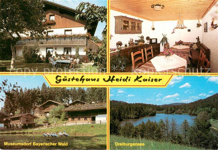 Tittling Gaestehaus Kaiser Gastraum Museumsdorf Bayerischer Wald Landschaftspano