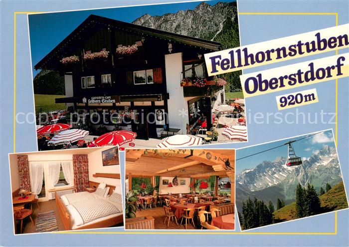 Oberstdorf Gaststaette Cafe Fellhorn-Stuben Fremdenzimmer Bergbahn Alpenpanorama