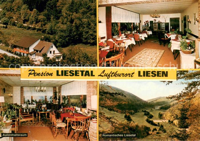 Liesen Pension Liesetal Aufenthaltsraum Panorama Liesetal Luftkurort