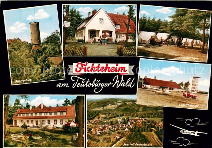 Sennestadt Fichteheim am Teutoburger Wald Sparrenburg Zeltlager Segelflugplatz B