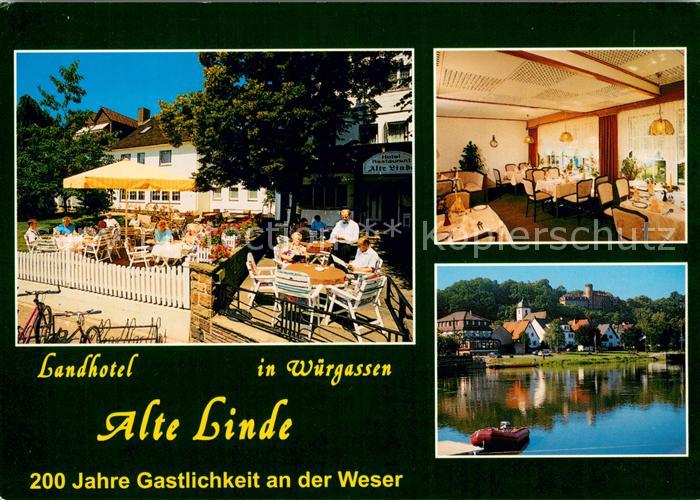 Wuergassen Landhotel Alte Linde Restaurant Terrasse 200 Jahre Gastlichkeit an de