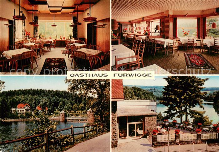 Meinerzhagen Gasthaus Fuerwigge Restaurant Terrasse Fuellbecke Talsperre Stausee