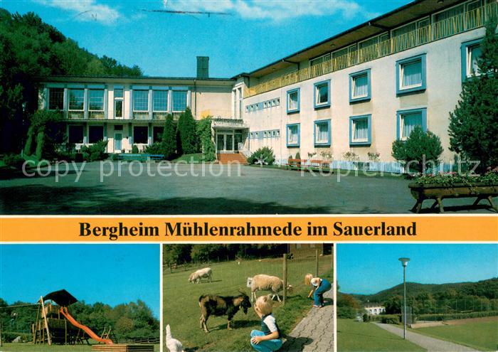 Muehlenrahmede Bergheim Erholungs- und Bildungsstaette Kinderspielplatz Tiergehe