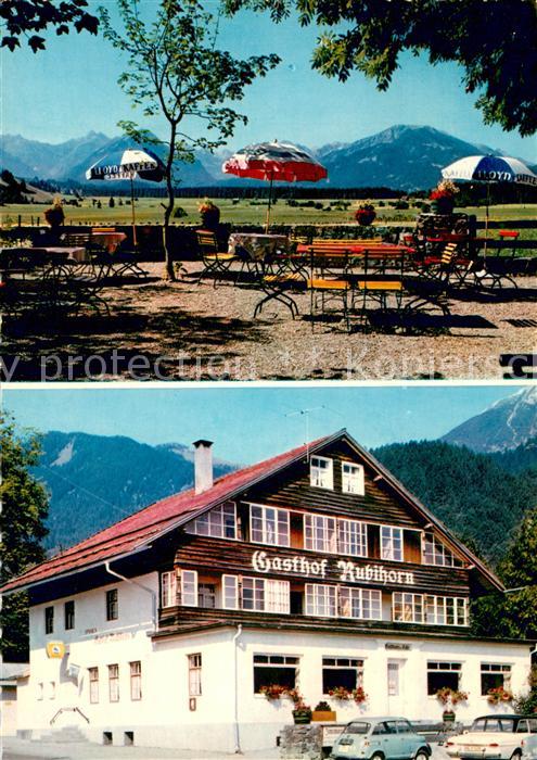 Rubi Oberstdorf Gasthof Pension Rubihorn Terrasse Alpenblick Allgaeuer Alpen