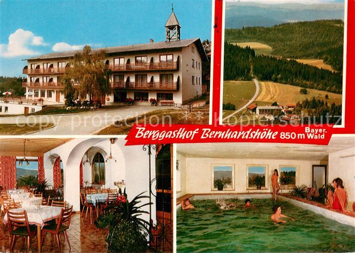 Kolmberg Sankt Englmar Berggasthof Bernhardshoehe Restaurant Hallenbad Landschaf