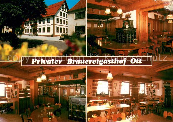 Heiligenstadt Oberfranken Brauereigasthof Ott Restaurant Kaminecke