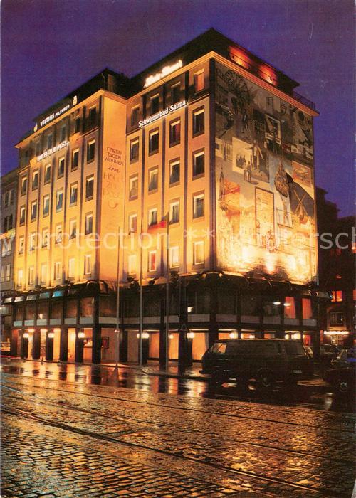 Bremen Hotel Post Nachtaufnahme