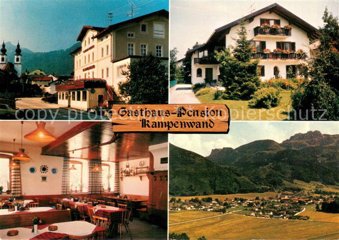 Aschau Chiemgau Gasthaus Pension Kampenwand Haus Anne Motiv mit Kirche Panorama