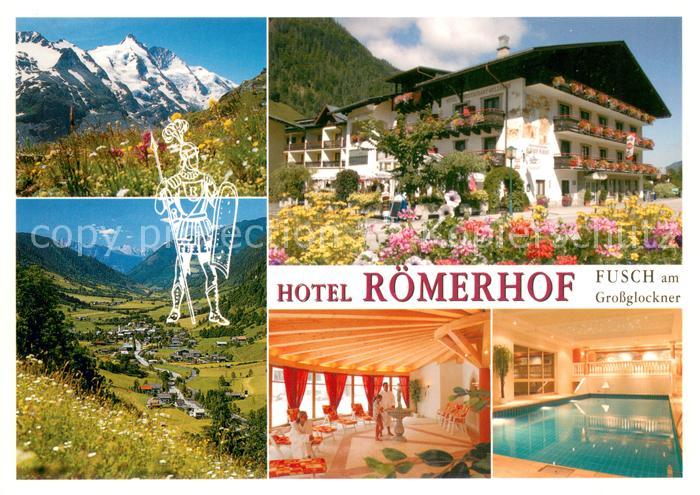 Fusch Grossglocknerstrasse Hotel Roemerhof Hallenbad Landschaftspanorama Bergwie