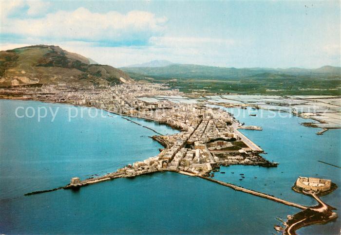 Trapani vista dall' aereo