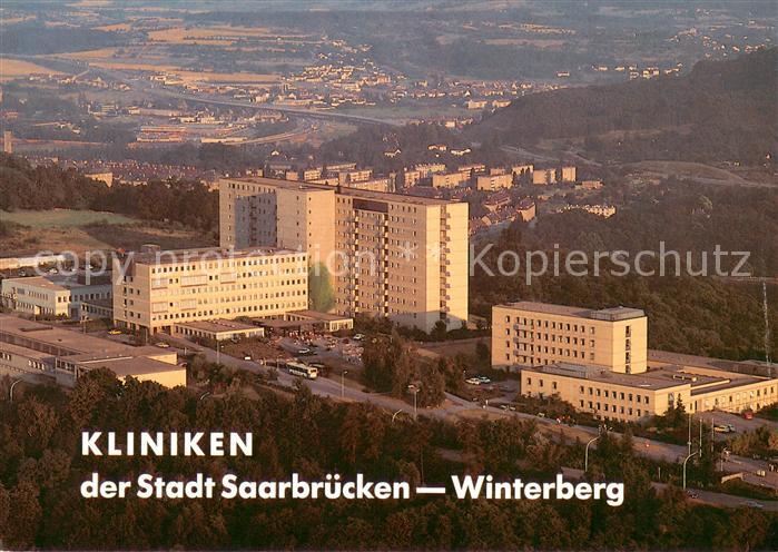 Saarbruecken Kliniken auf dem Winterberg Fliegeraufnahme