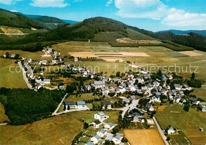 Holthausen Sauerland Fliegeraufnahme Gasthof Pension Albert Foester