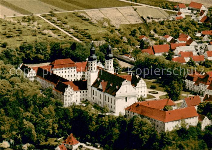 Obermarchtal Fliegeraufnahme Kaufhaus Maicher Kirche