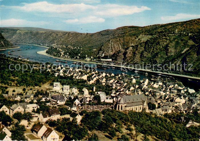 Bad Salzig Fliegeraufnahme Rheinpartie