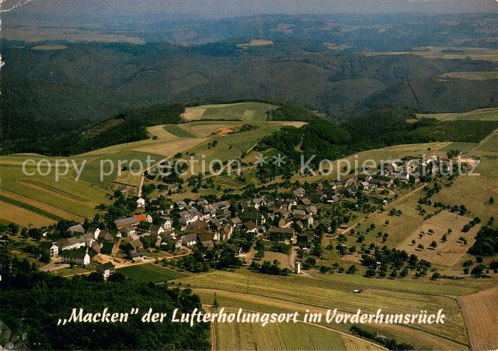 Macken Mayen-Koblenz Rheinland-Pfalz Fliegeraufnahme Vorderhunsrueck