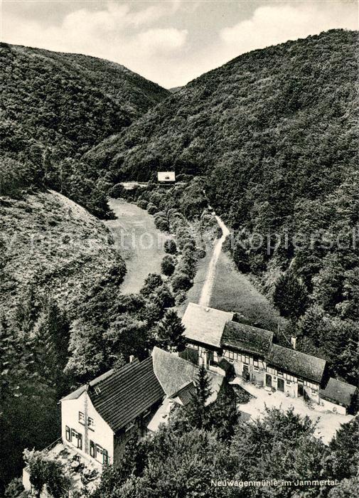 Koerdorf Neuwagenmuehle im Jammertal Fliegeraufnahme