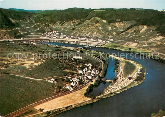 Nehren Mosel Campingplatz Nehren Fliegeraufnahme