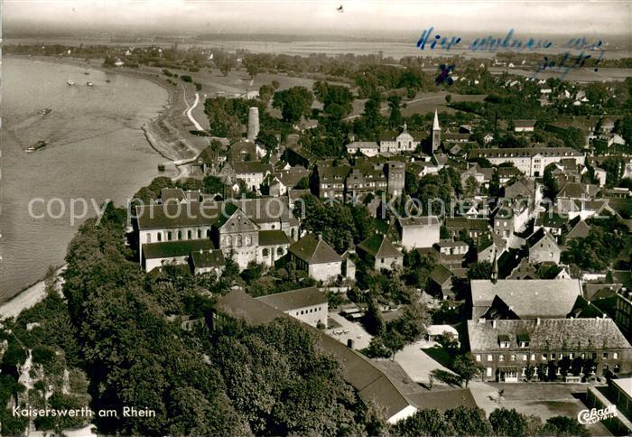 Kaiserswerth Rhein Fliegeraufnahme