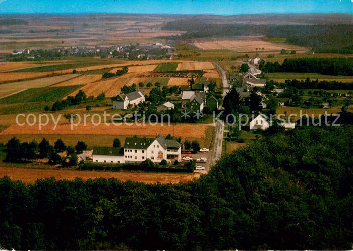 Gammelshausen Hunsrueck Fliegeraufnahme mit Restaurant Haus Waldesruh