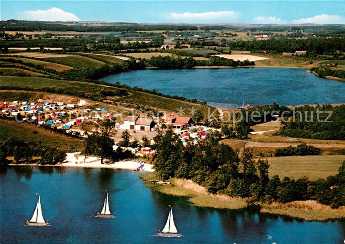 Klein Roennau Fliegeraufnahme mit Campingplatz Kluethseehof