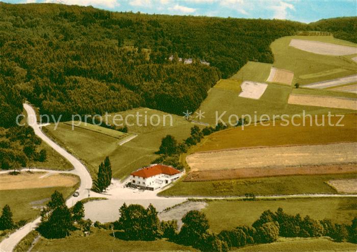 Homberg Efze Gast und Pensionshaus Zum Rinnetal Fliegeraufnahme