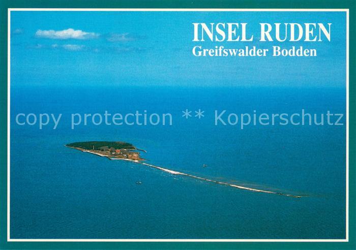 Greifswalder Bodden Insel Ruden Fliegeraufnahme