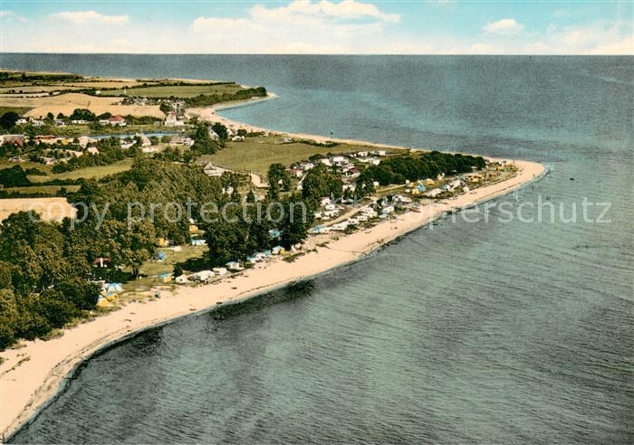 Langholz Fliegeraufnahme mit Eckernfoerder Bucht