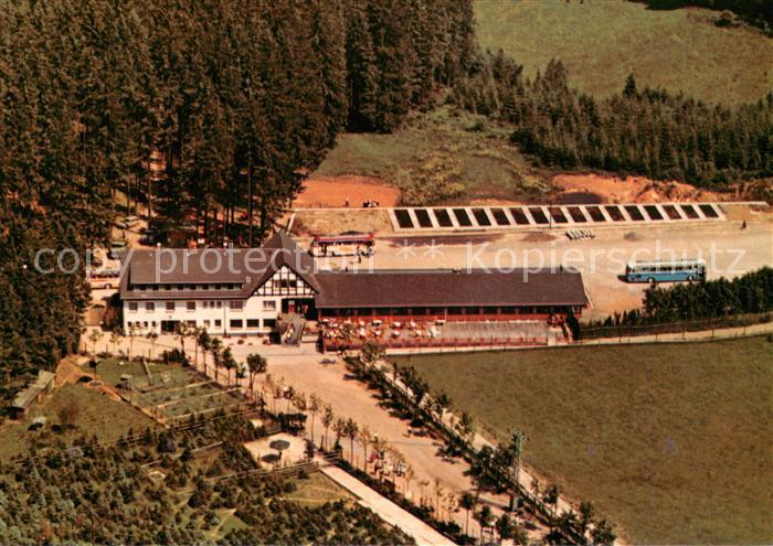 Oberhundem Waldhaus Hirschgehege Hotel Restaurant Fliegeraufnahme