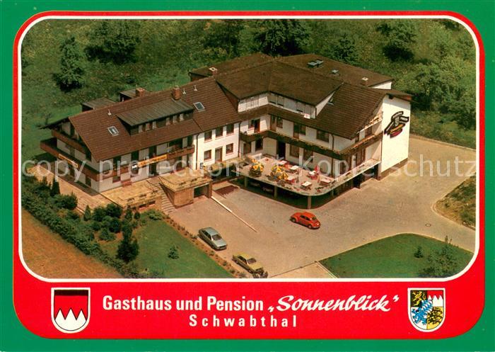 Schwabthal Gasthaus Pension Sonnenblick Fliegeraufnahme