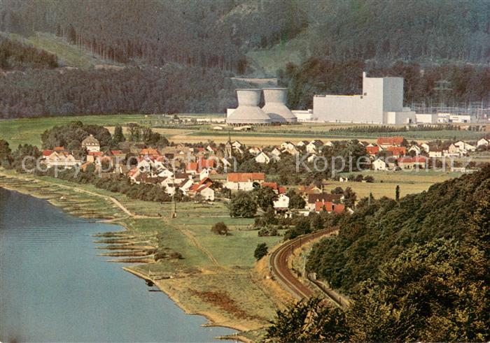 Wuergassen Fliegeraufnahme mit Kraftwerk