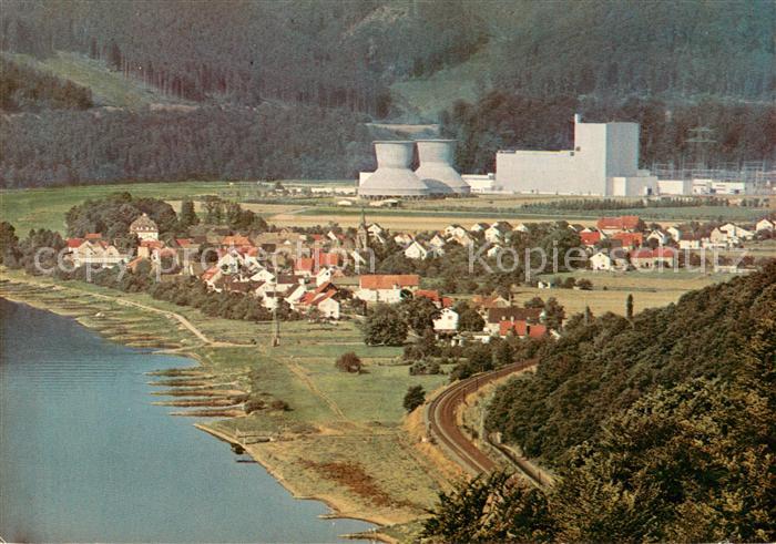 Wuergassen Fliegeraufnahme mit Kraftwerk