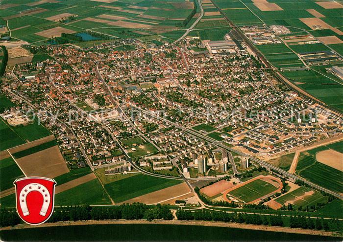 Biebesheim Rhein Naturschutzgebiet Kuehkopf Knoblochsau Fliegeraufnahme