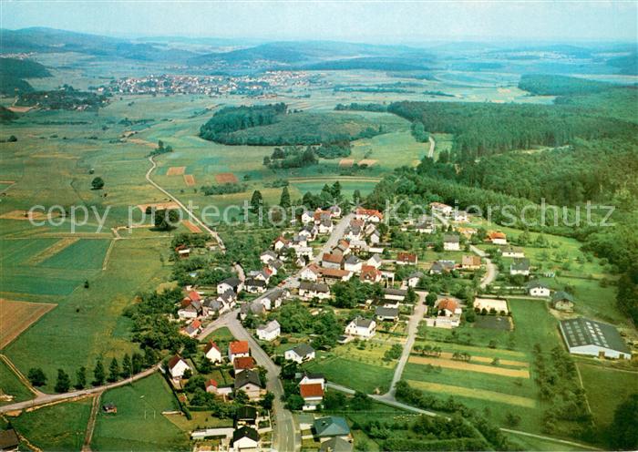 Bellersdorf Pension Restaurant Haus Decker Erholungsort Fliegeraufnahme