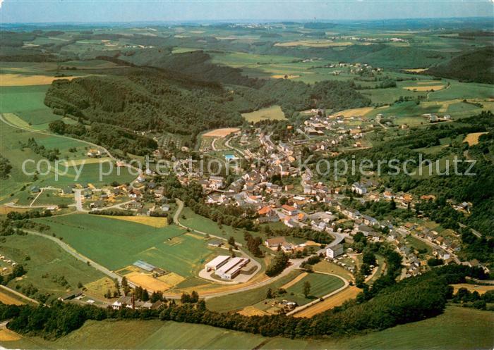 Waxweiler Suedeifel Deutsch-Luxemburgischer Naturpark Fliegeraufnahme