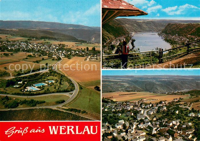 Werlau Im Tal der Loreley Wanderweg Panorama Rheintal Fliegeraufnahmen