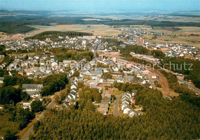 Emmelshausen Luftkurort im Hunsrueck Fliegeraufnahme