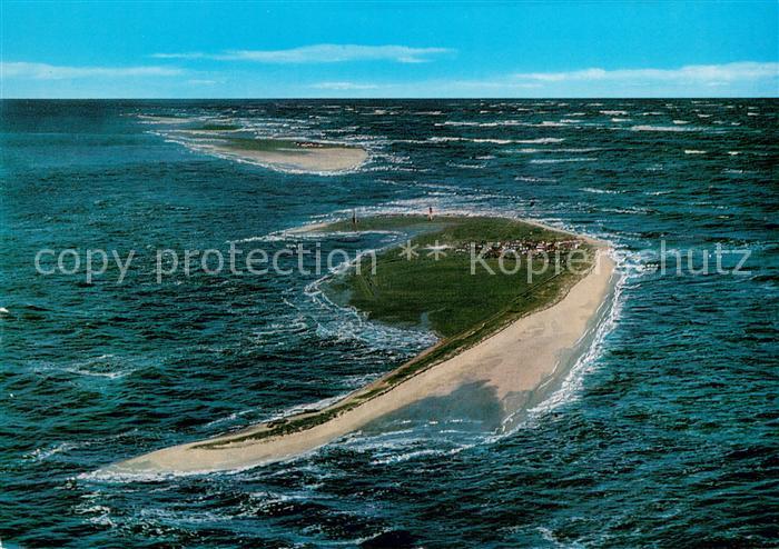 Wangerooge Nordseebad Nordseeinsel Luftaufnahme aus 1000 m Flughoehe