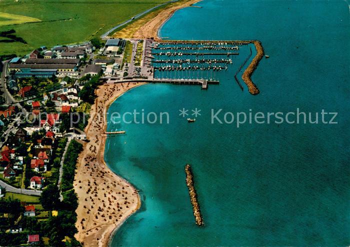 Schilksee Ostseebad mit Olympiahafen Fliegeraufnahme