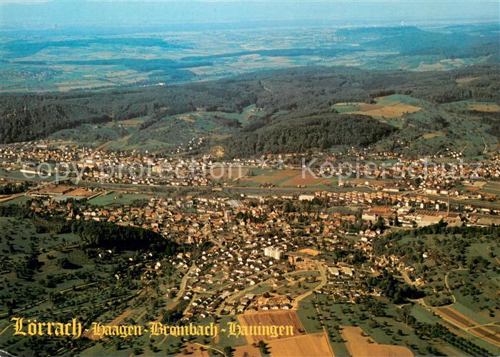 LoeRRACH Baden BW mit Stadtteilen Haagen Brombach und Hauingen Dreilaenderecke F