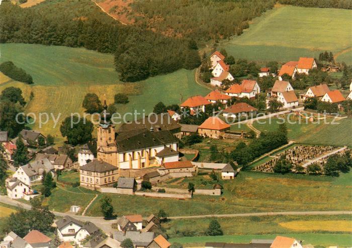 Marienweiher Ort im Frankenwald Fliegeraufnahme