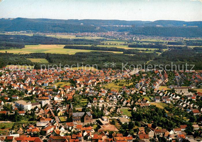 Miesenbach Ramstein-Miesenbach mit Blick zur Sickinger Hoehe Fliegeraufnahme